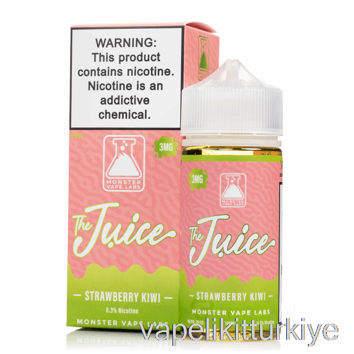 Vape Pen Vape Mate çilek Kivi - Meyve Suyu - 100ml 0mg